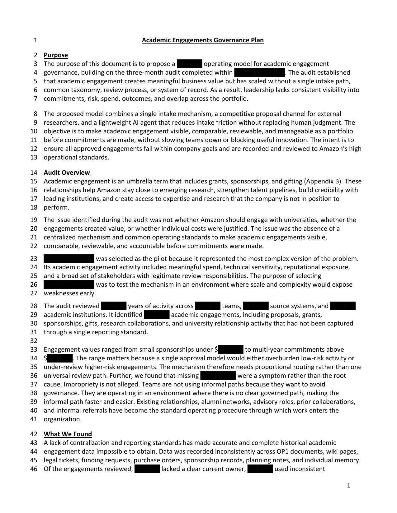 Report page 1