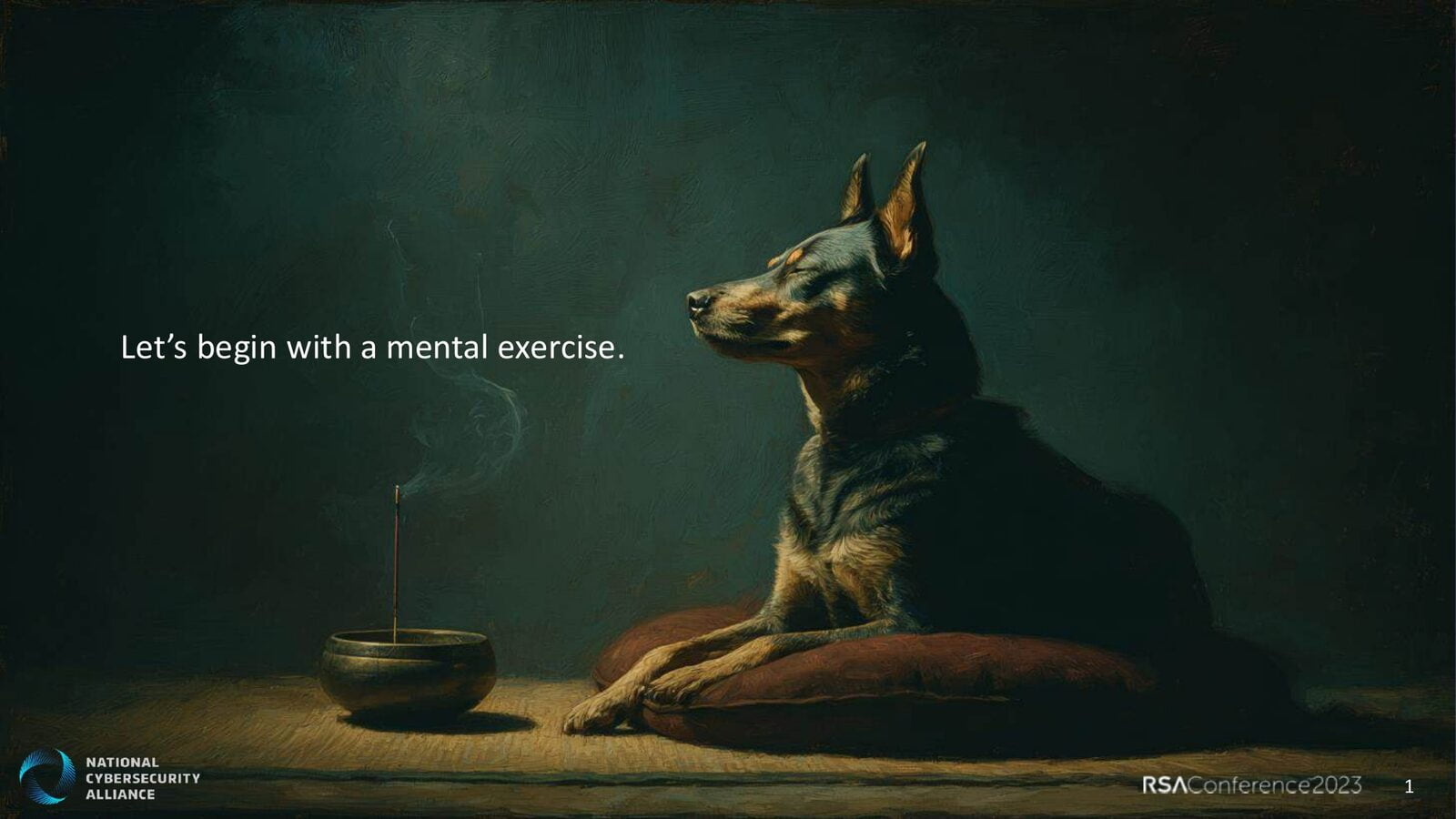 An Epidemic of Boringness in Training, slide 1